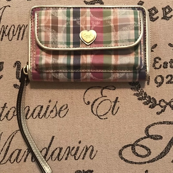 Coach Handbags - Multi Colored Coach Wristlet. Read Description!